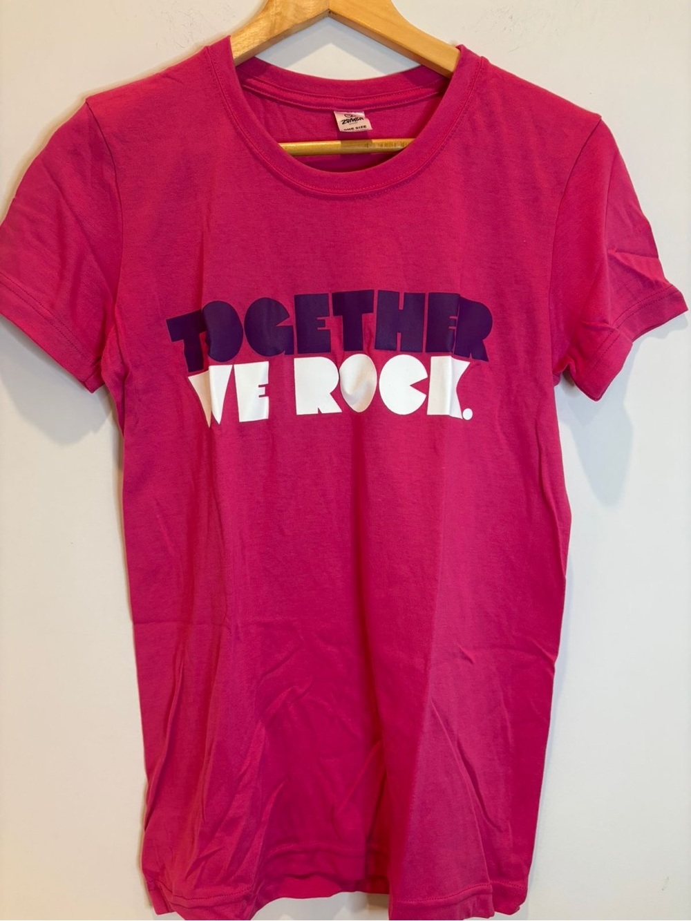 Zumba Pink 'Together We Rock' T-
Shirt One Size